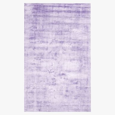 Solid Viscose Rug - Fig | Pottery Barn Teen