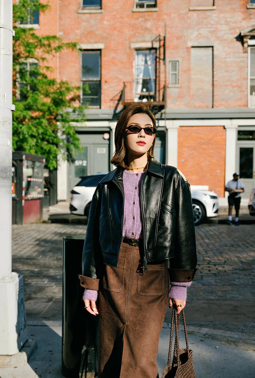 Laura Faux Leather Jacket - Black | Petite Studio NYC