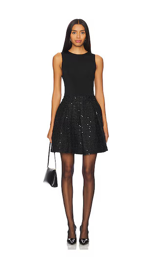 Chara Mini Dress in Black Cocktail Wedding Guest Dress Cocktail Outfits Fall Winter Trends 2025 | Revolve Clothing (Global)
