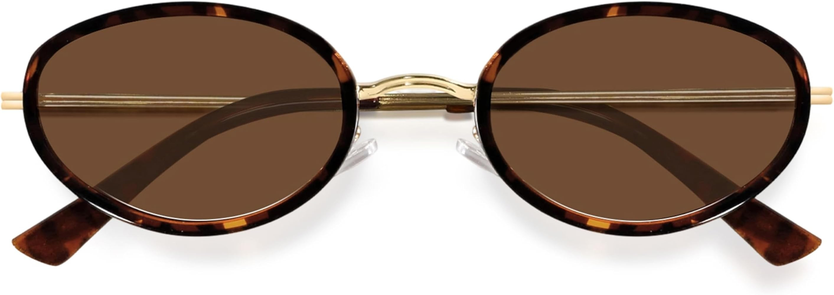 BOTEN Retro Oval Sunglasses for Women 90s Small Gold Frame Sun Glasses Lightweight Cute Chic Sunn... | Amazon (US)