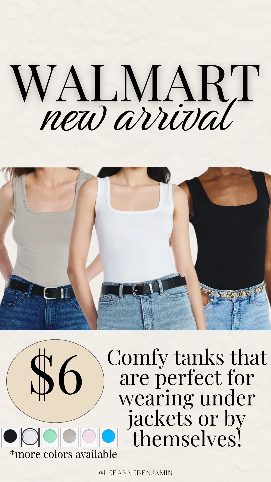 $6 square neck tank that is so good!

#LTKSaleAlert #LTKSpringSale #LTKSeasonal