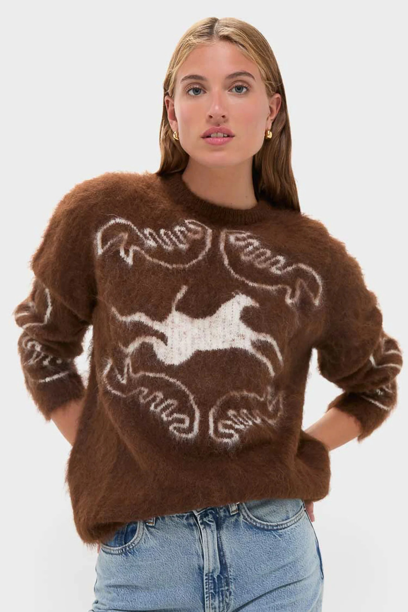 Off White Chocolate Folklore Sweater | Tuckernuck (US)