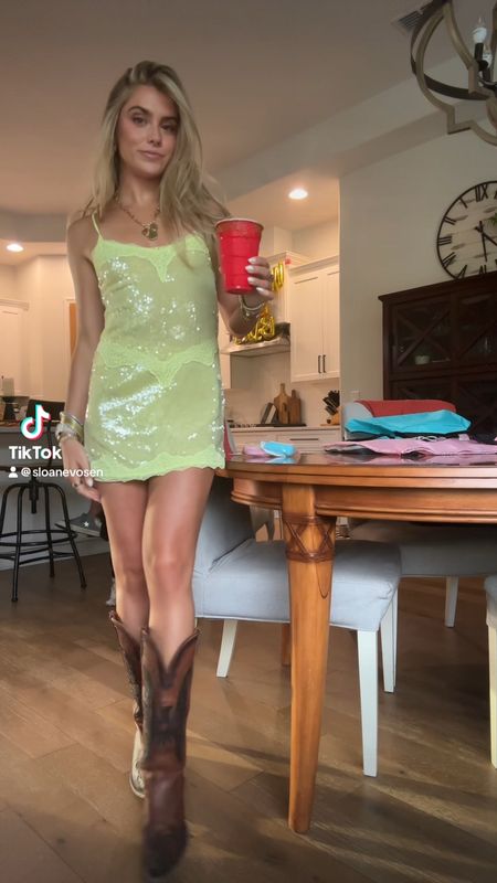 Victoria secret neon yellow sequin slip dress. Free bird cowboy boots. Birthday outfit. Birthday girl. #outfit #fashion #style #ootd #ootn #outfitoftheday #fashionstyle  #outfitinspiration #outfitinspo #tryon #tryonhaul#lookbook #outfitideas #currentlywearing #styleinspo #outfitinspiration outfit, outfit of the day, outfit inspo, outfit ideas, styling, try on, fashion, affordable fashion. 

#LTKShoeCrush #LTKVideo #LTKStyleTip