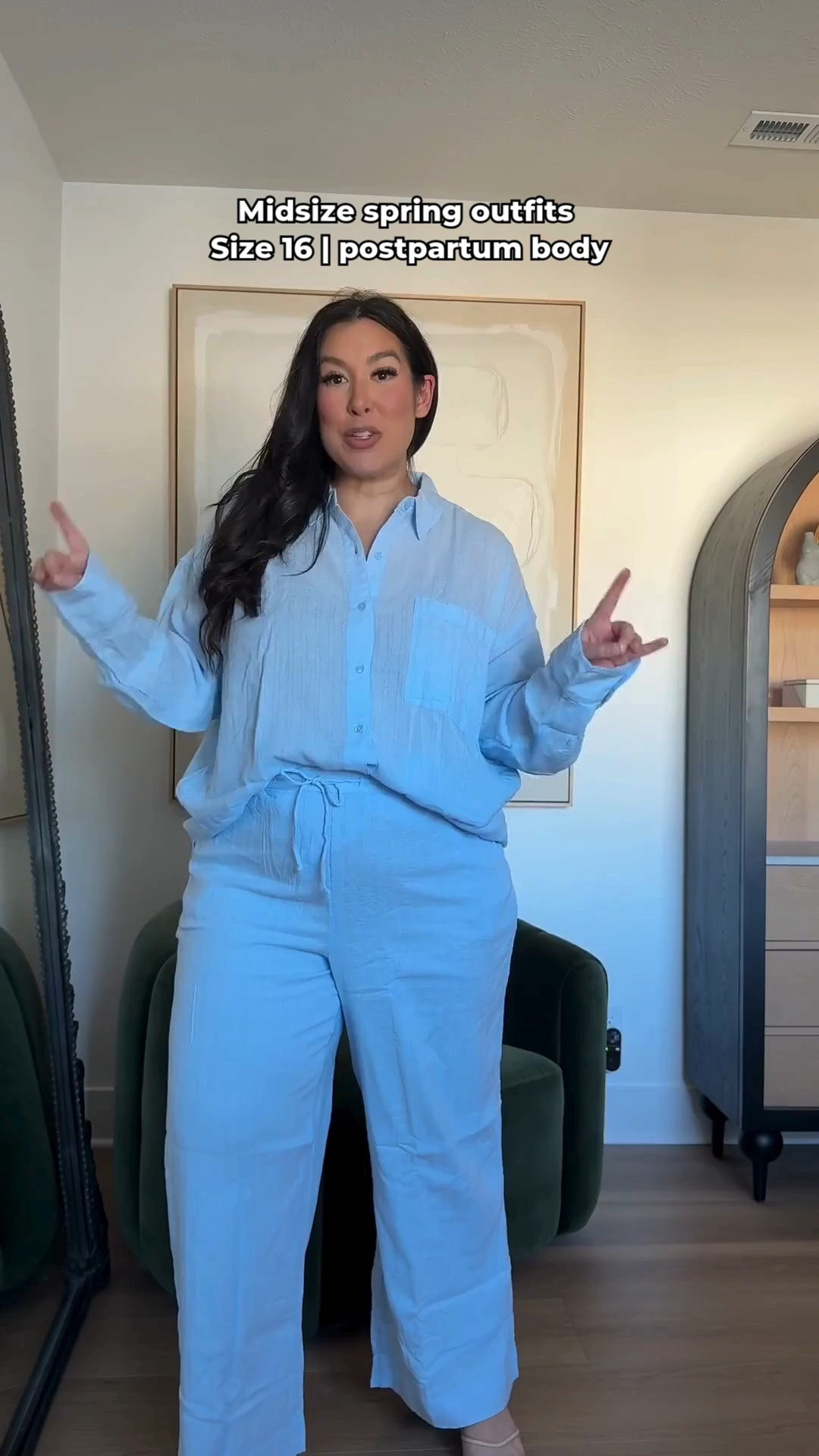 Size 16 size xl Midsize spring outfits from @American Eagle Outfitters  You can wear this shirt so many ways, and this is just a perfect breathable set! 

-
-
-
Midsize style, spring style, spring fashion, comfy outfit inspo, casual outfits, size 16


#LTKootd #LTKMidsize #LTKSeasonal