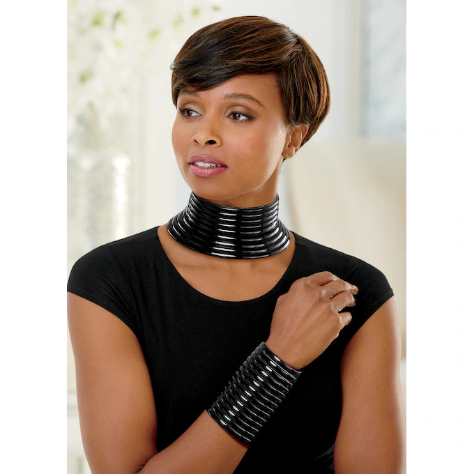 Pleather Collar and Cuff | Ashro