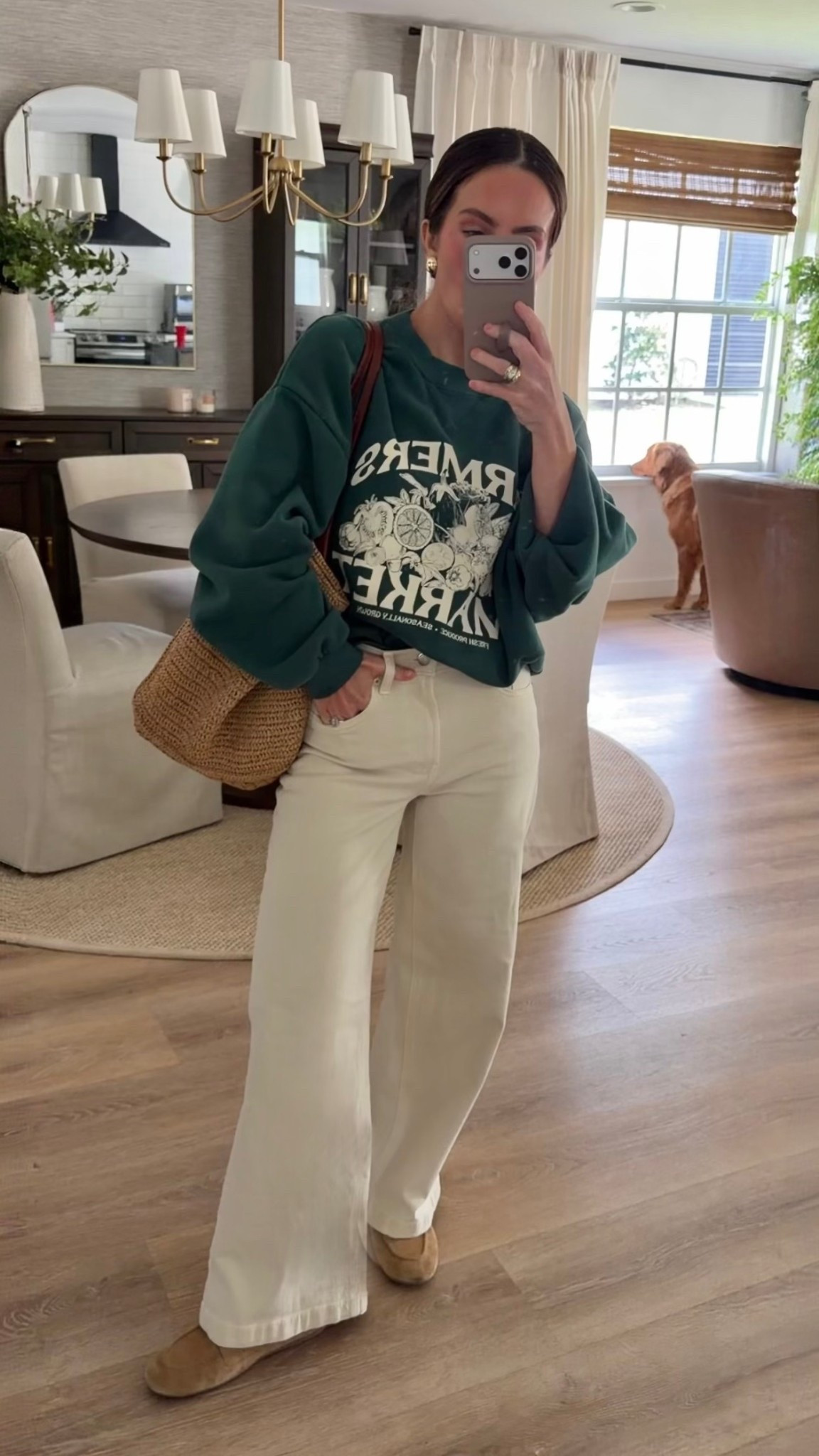 Casual outfit of the day 
Top in a small
Jeans in a 25 petite 
Shoes true to size 
Bag organizer is a size large 

@jcrew @Target @gap #casualoutfit #beigejeans #ercujeans

#LTKPetite #LTKmomlife #LTKootd