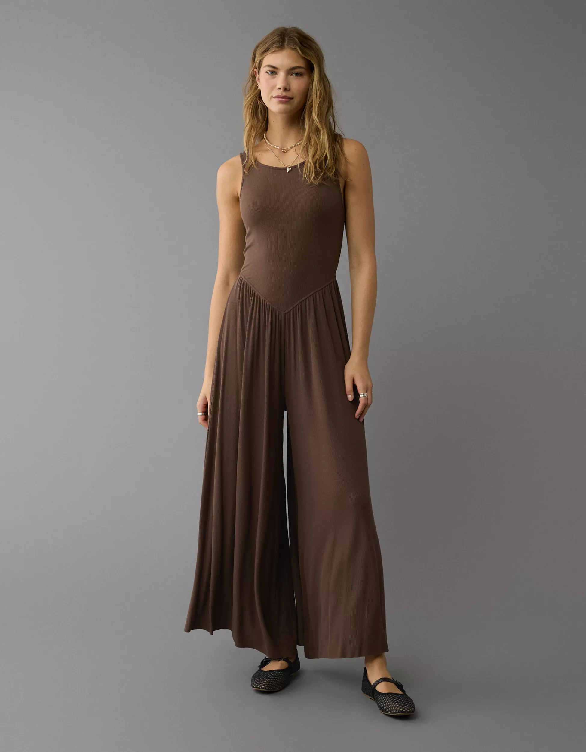 AE Soft & Sexy High Neck Jumpsuit | American Eagle Outfitters (US & CA)