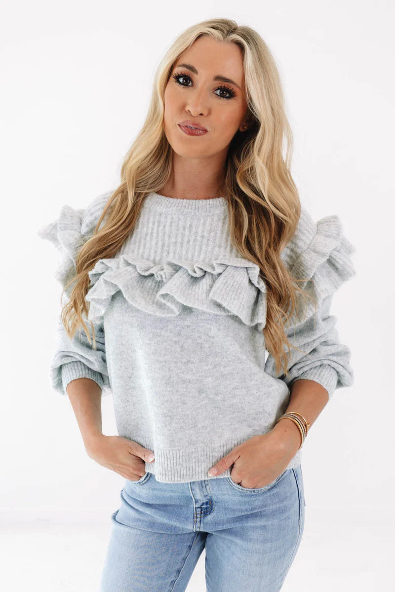 Through And Through Sweater - Grey | The Impeccable Pig