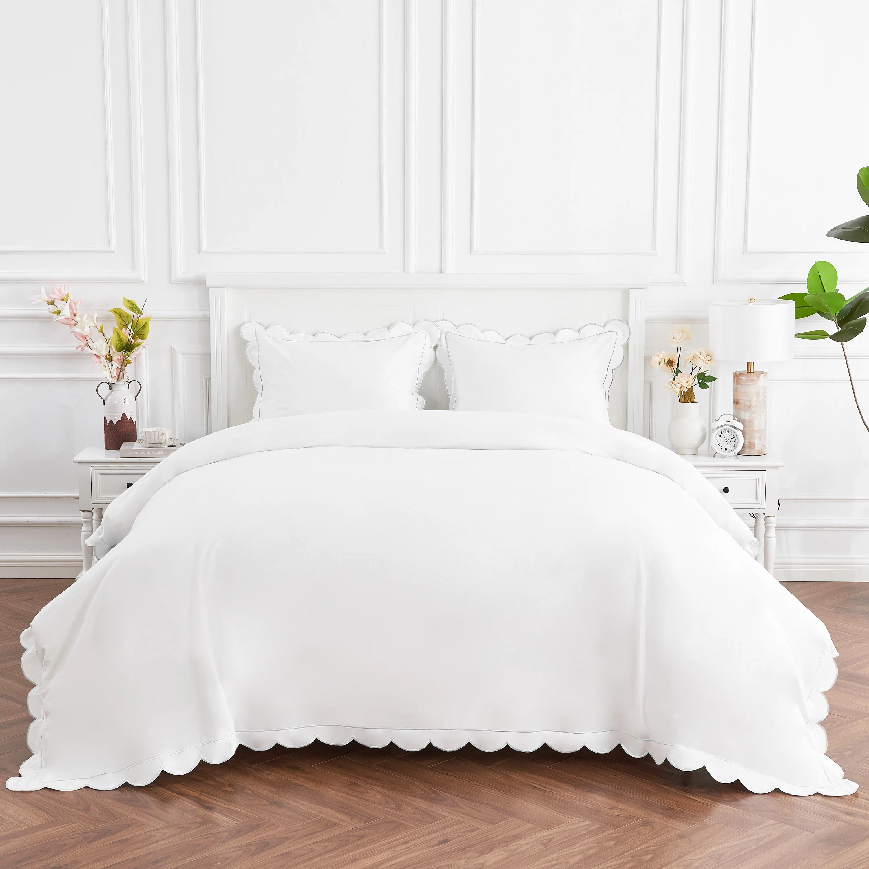 SCALLOP FRAME PERCALE DUVET SET | Wayfair North America