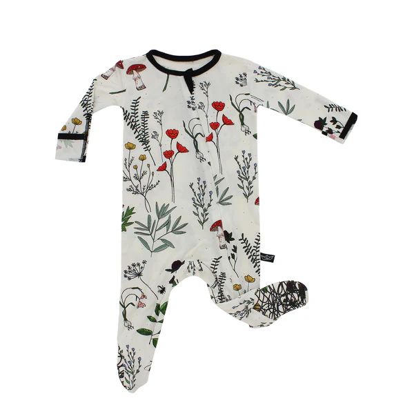 Botanical Bamboo Footed Sleeper | Peregrine Kidswear