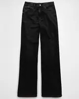 AE Dreamy Drape Stretch Curvy Super High-Waisted Baggy Wide-Leg Jean | American Eagle Outfitters (US & CA)