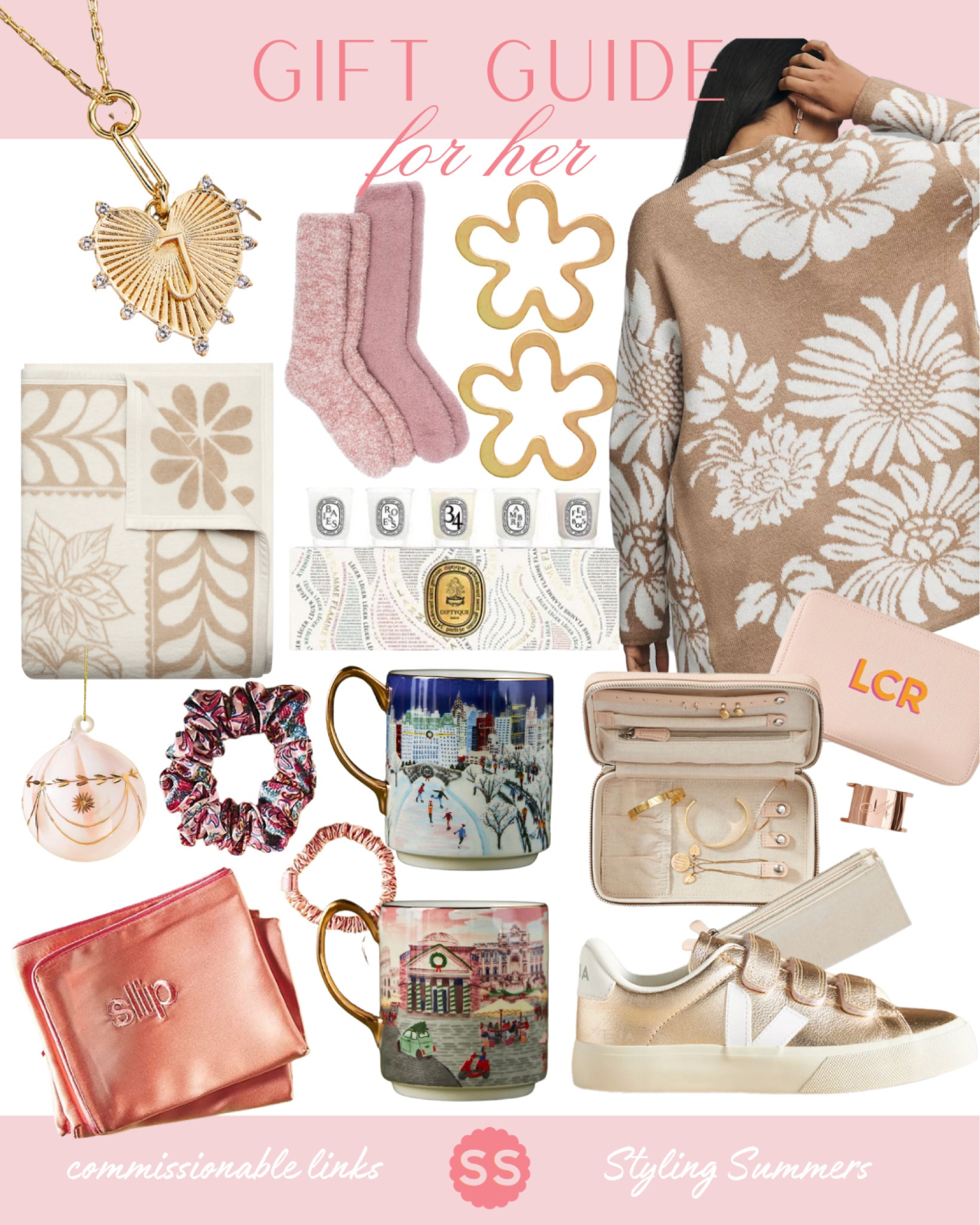 Gift ideas for HER! 

Cardigan slip sleep pillow necklace earrings gift ideas vejas shoes mug socks blanket 

#LTKGiftGuide #LTKHoliday #LTKCyberWeek
