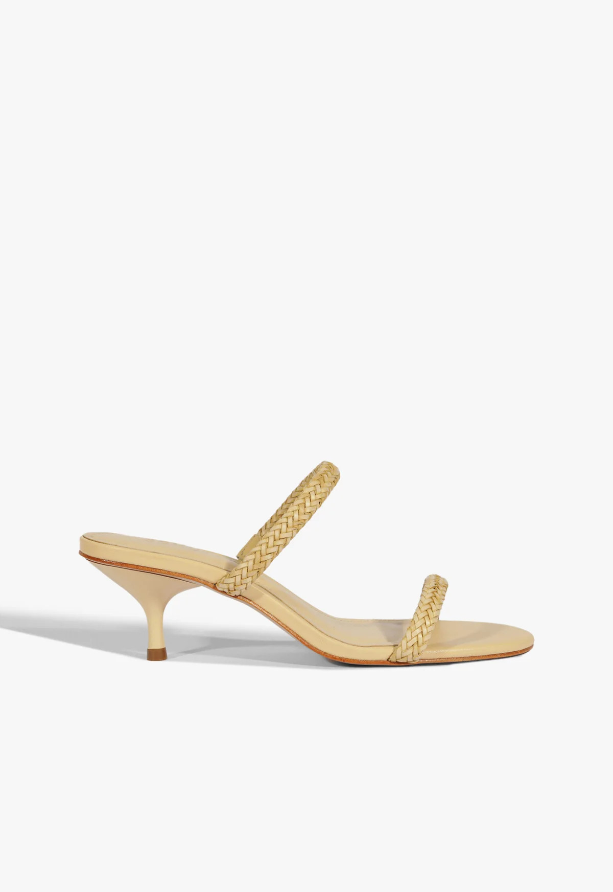Taliah Woven Stiletto Sandal | Beige | Synthetic | Schutz (US)