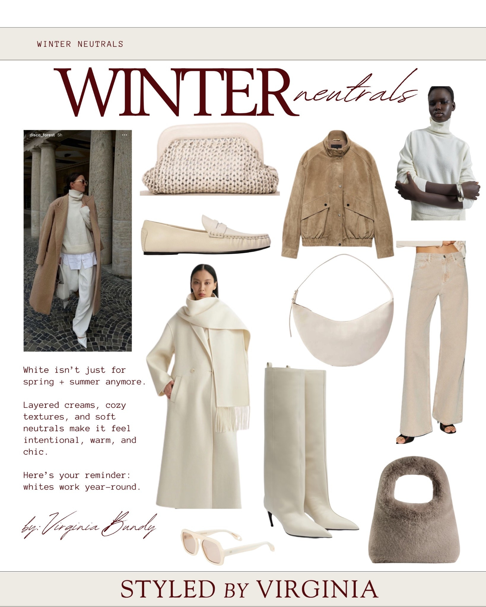 White isn’t just for spring + summer anymore 

#modernwardrobe 
#effortlessluxury 
#curatedcloset