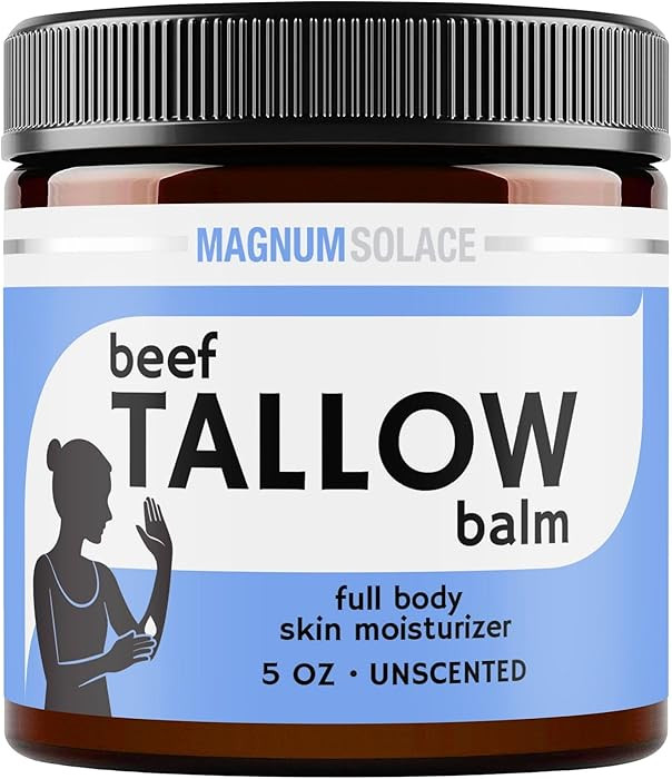 Beef Tallow for Skin – Just 2 Ingredients – Natural Tallow & Sweet Almond Oil, 5 oz Unscented... | Amazon (US)
