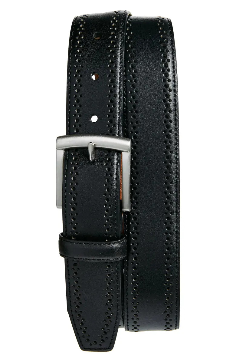 Perforated Leather Belt | Nordstrom Rack