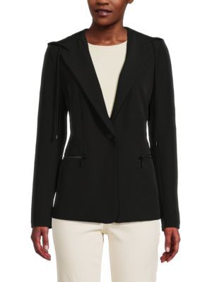 Blazer Style Hooded Jacket | Saks Fifth Avenue OFF 5TH