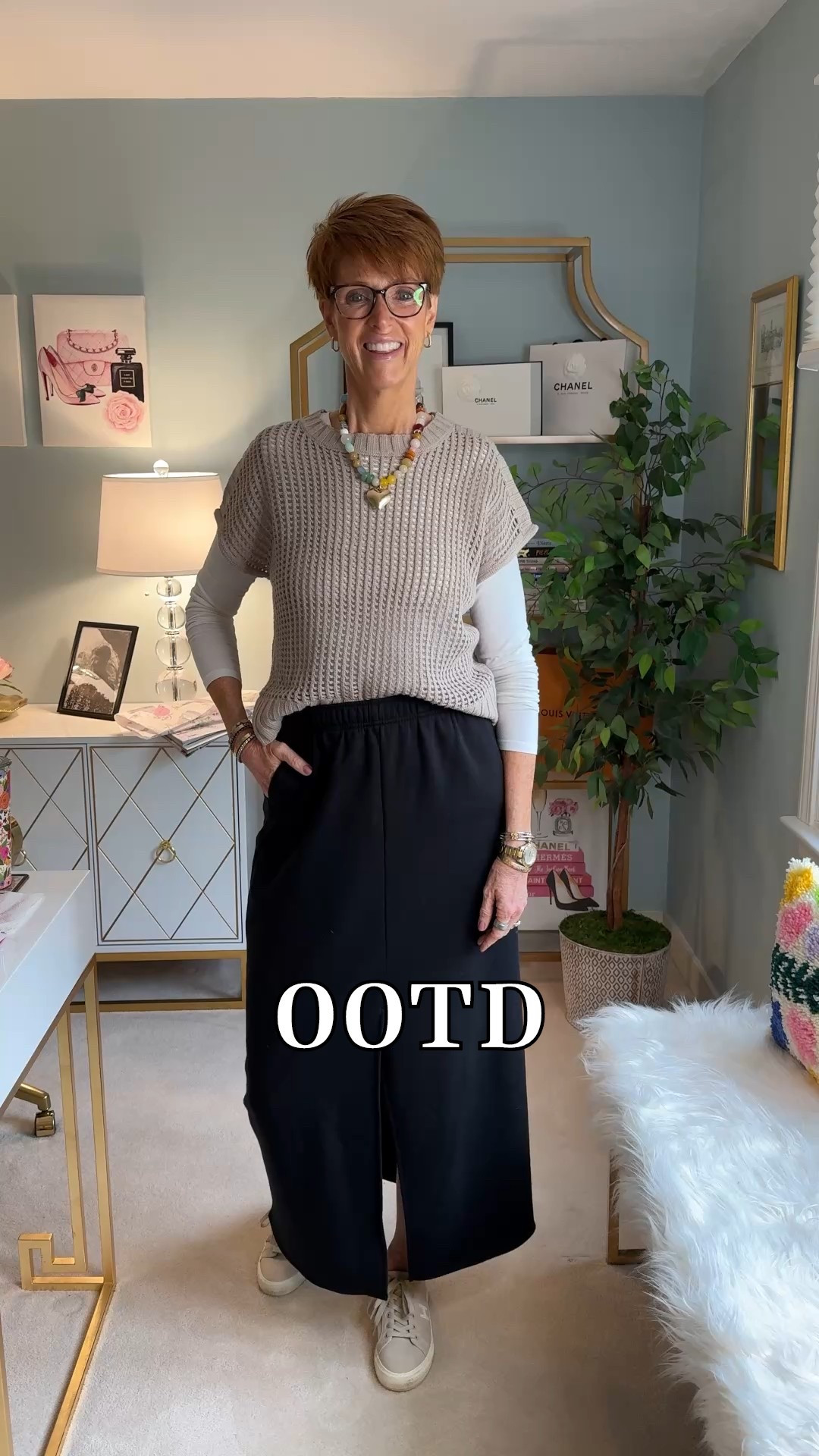 Hi friend! 👋 Thanks for your support! I’m so glad you’re here!
If you're tall, over 40, or just tired of fashion that doesn’t fit your life, you’re in the right place. I share classic, elevated outfit formulas that actually work on tall women (I’m 6’1” for reference!) and help you feel confident getting dressed again.
I am your resource for timeless, elevated fashion for women over 40 (and tall women)
Age: 55
Height: 6’1”
Tops: S/M
Bottoms: 8/10
Dresses: 8/M

Sizing for this video : 

Amazon open knit short sleeve sweater (part of a set) size large
Target Black skirt size medium

Over 50 fashion, tall fashion, workwear, everyday outfits, timeless outfits, Classic Outfits, black skirt, target black skirt, knit top, crochet top, layering style, ootd, casual ootd, brunch style, running errands, everyday sneakers 

#LTKOver40 #LTKStyleTip #LTKSeasonal