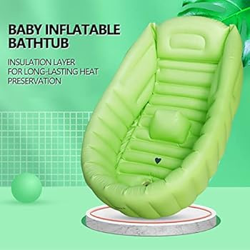 Infant Inflatable Tub, Portable Toddler Tub, Non-Slip Neonatal Tub, Baby Tub Seat, Built-in Air Pump | Amazon (US)