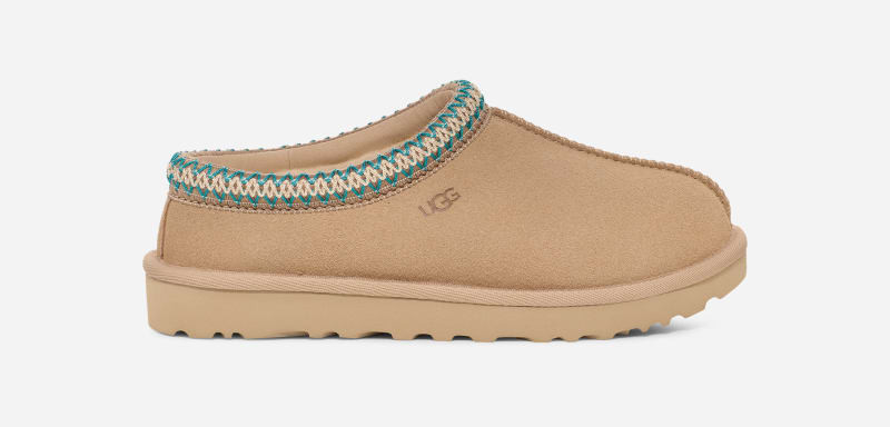 UGG® Women's Tasman Slipper Sheepskin Clogs Slippers in Driftwood/White Pepper, Size 5 | UGG (US)