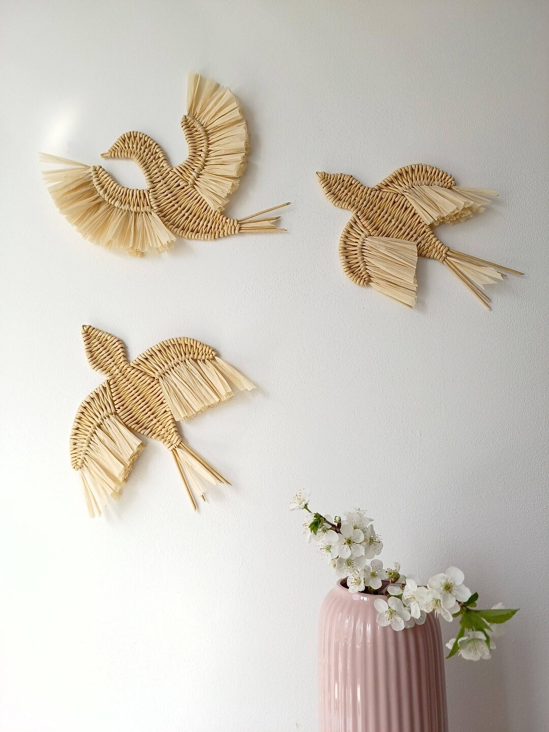 Woven Swallow Wall Hanging: Eco-friendly Nursery Decor - Etsy | Etsy (US)