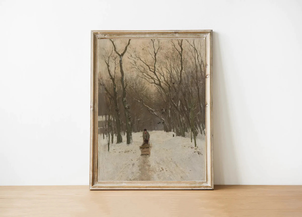 "Winter Day" Vintage Art Print | Ada + East