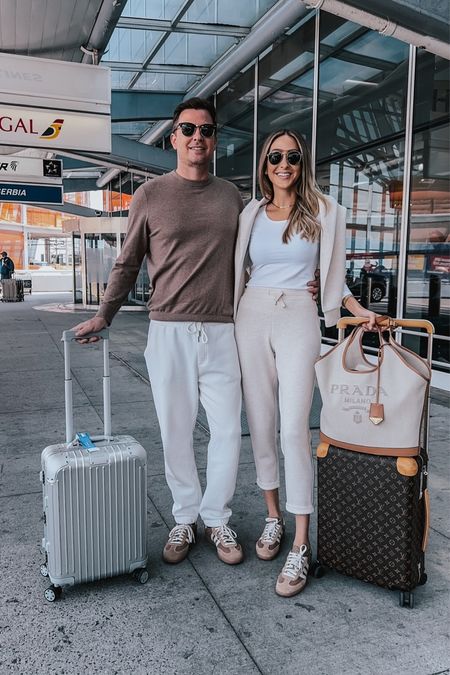 Airport outfits couples edition 
Comfortable and beautiful. Everything runs true to size 

#LTKU #LTKSeasonal #LTKStyleTip