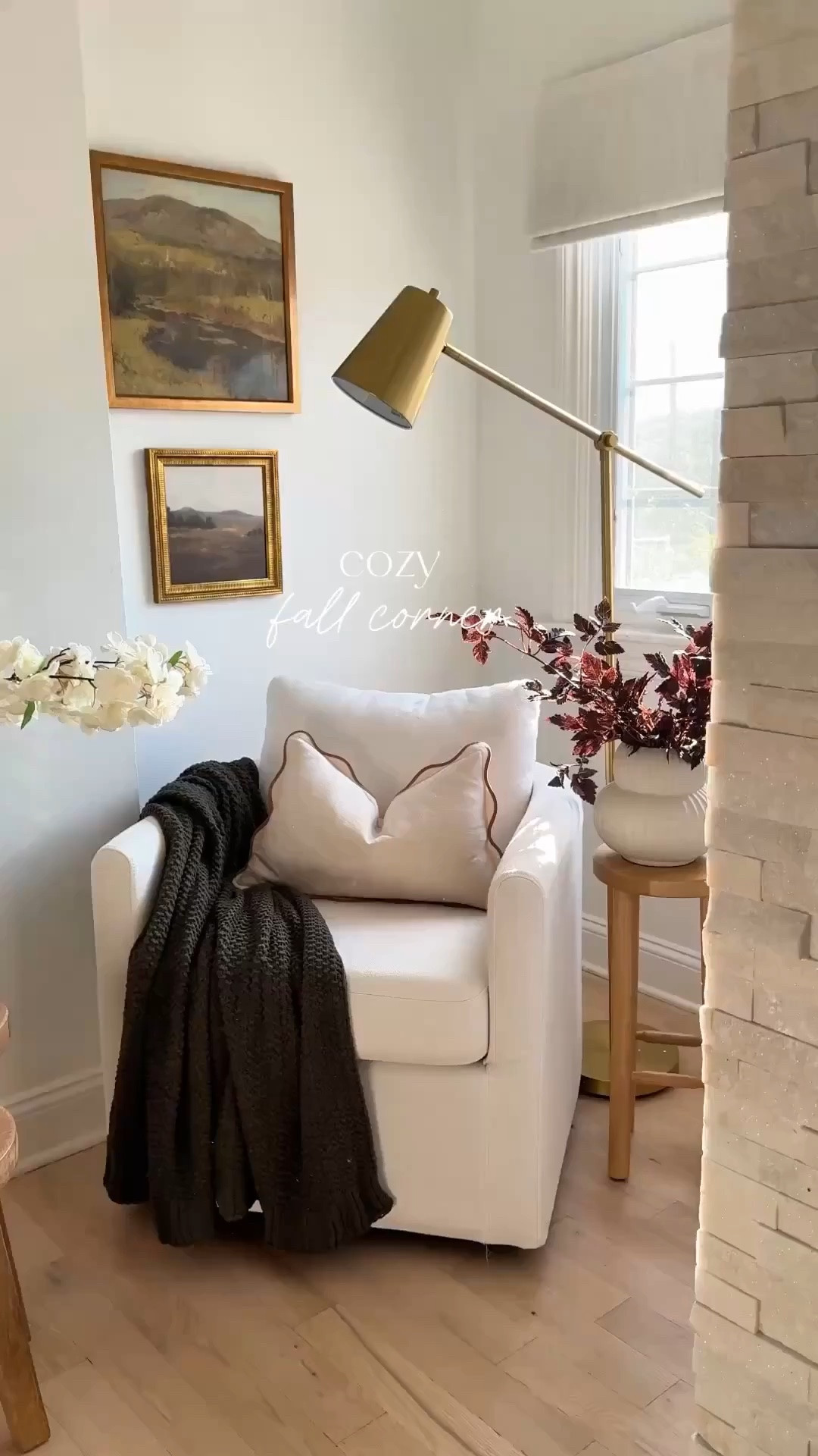 This cozy fall corner is the perfect example of how small details can completely transform a space. 🤎🍂

I love layering in warm textures, natural elements, and soft neutral tones to create a home that feels inviting, relaxed, and beautifully lived in. These simple touches bring so much character while keeping the look timeless and easy to enjoy all season long.

A few thoughtful accents can make even the smallest corner feel like your favorite spot in the house. ✨

#LTKHome #LTKvlog #LTKmomlife