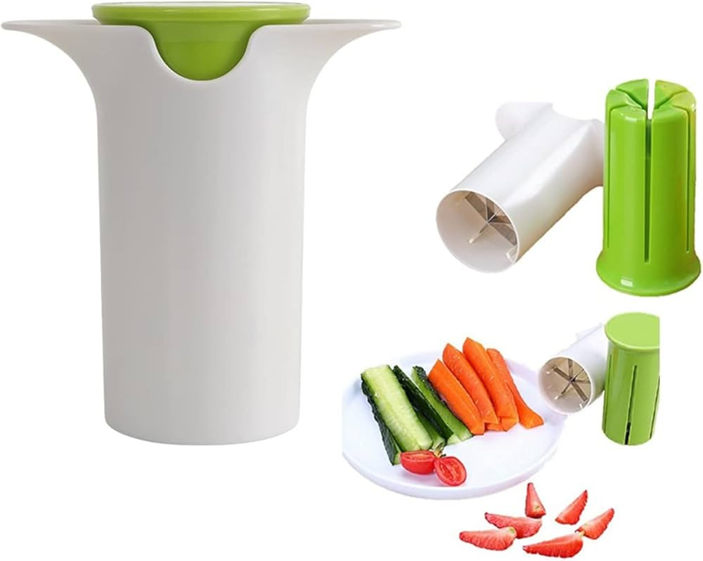 Carrot Cutter,Fruit Cutters,Grape Cutters Grape Slicer Honey Dispenser Potatoes Strawberry Slicer... | Amazon (US)