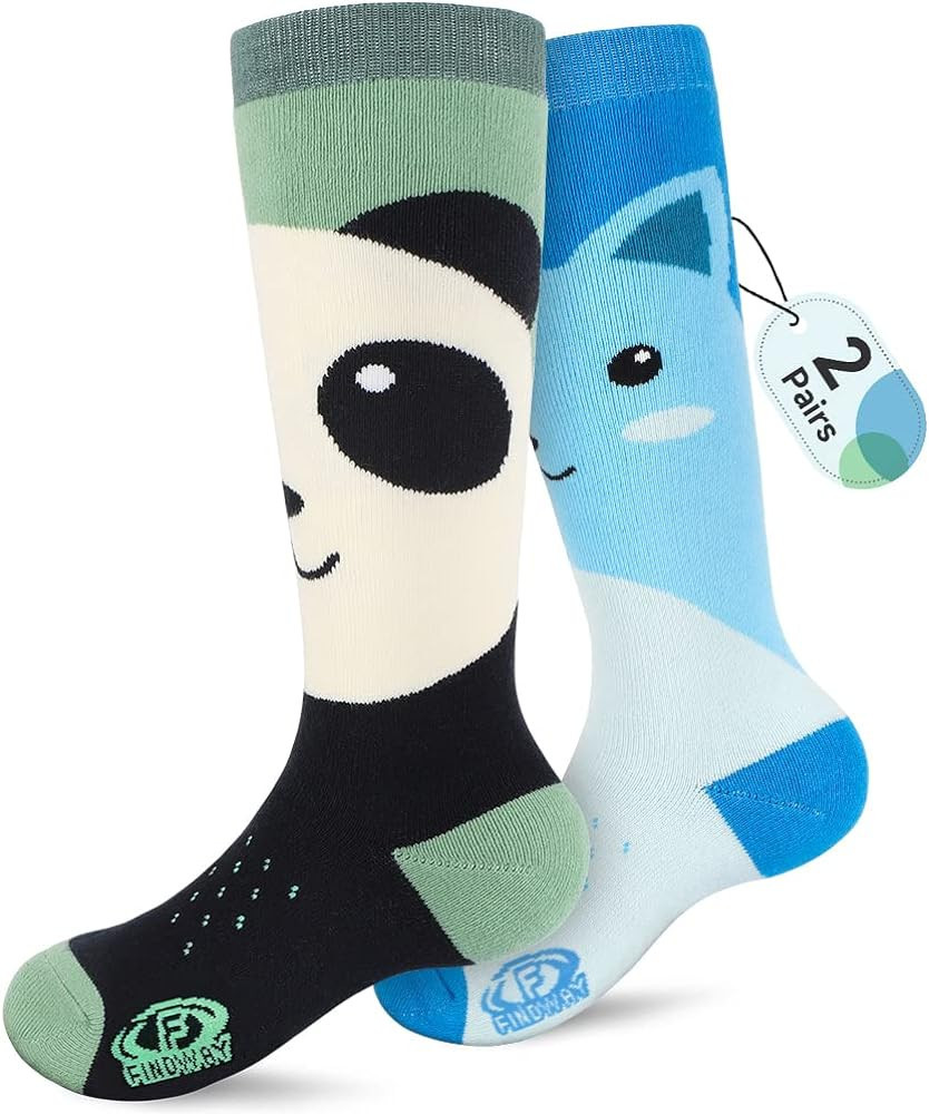 Findway Kids Ski Socks Thermal Winter Snow Socks for Girls Boys Toddler, OTC Long Snowboarding So... | Amazon (US)