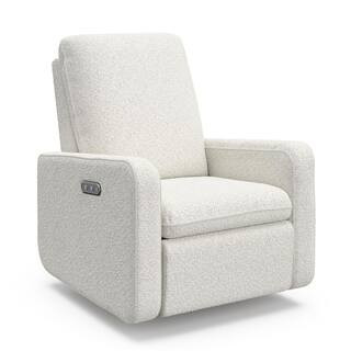 Graco Teddi Ivory Boucle Power Recliner Swivel Glider with USB 06511-31P - The Home Depot | The Home Depot