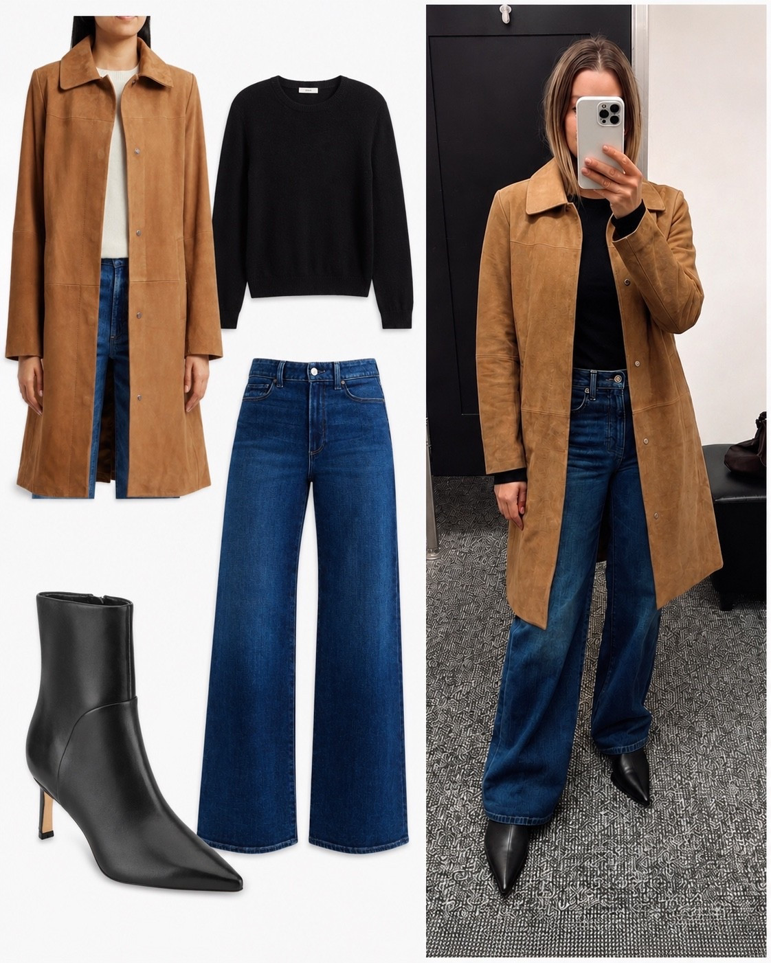 Great color on this suede jacket 
Nsale