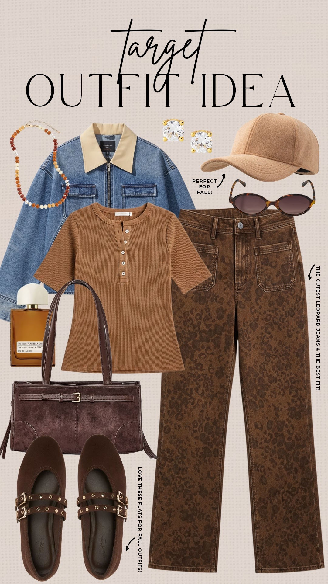 Trendy fall style from Target! 

#targetfinds

Target finds. Target fashion. Target new arrivals. Target leopard jeans. Target fall denim jacket.

#LTKSeasonal #LTKootd #LTKgrwm