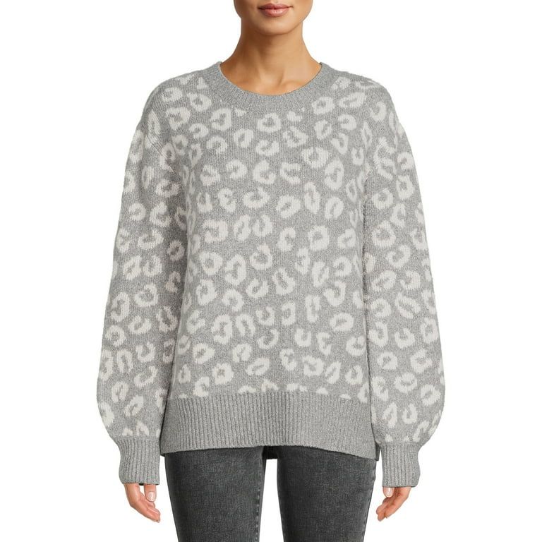 Bohemian Rose Women's Jacquard Pullover Sweater | Walmart (US)