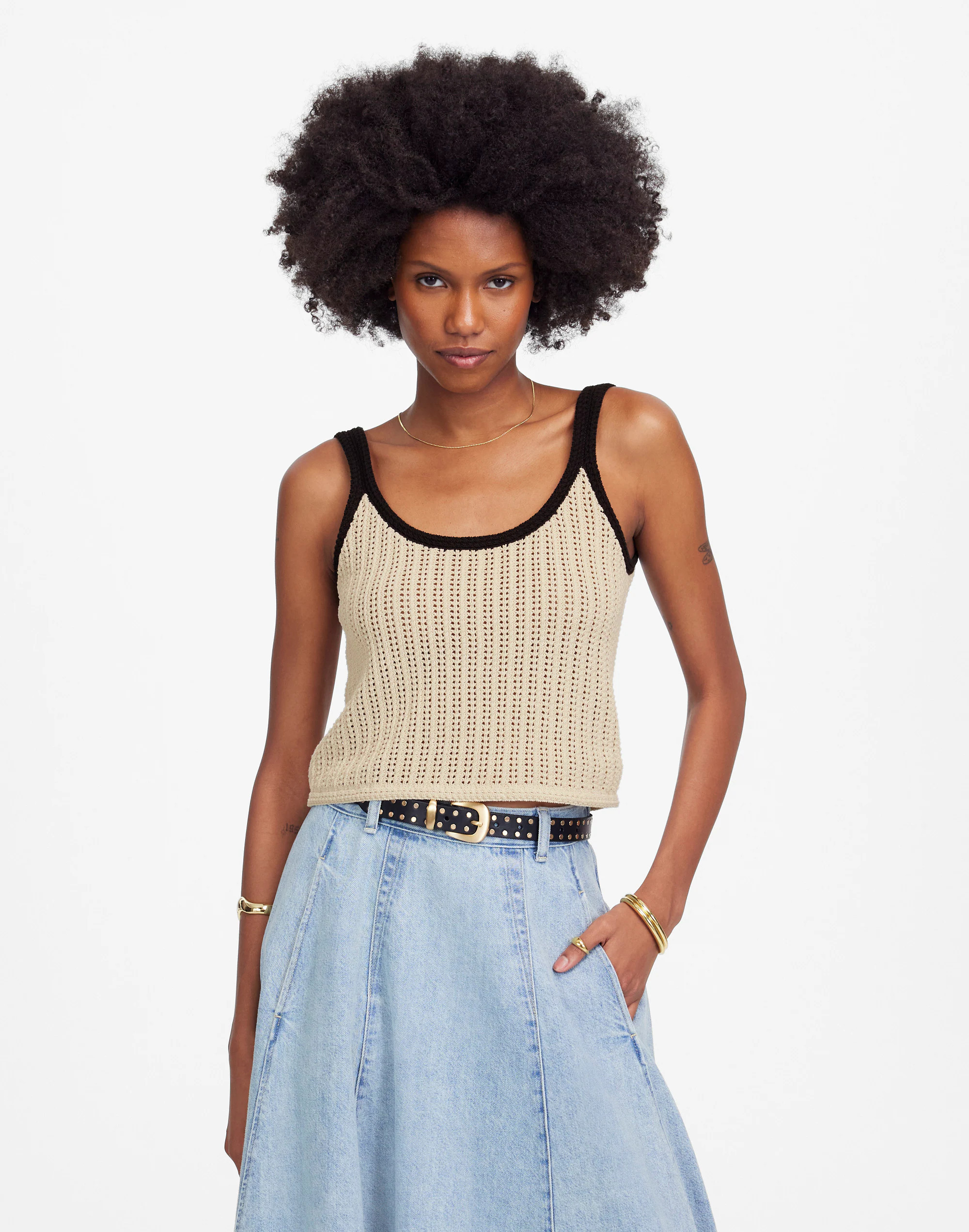 Open-Stitch Sweater Tank | Madewell