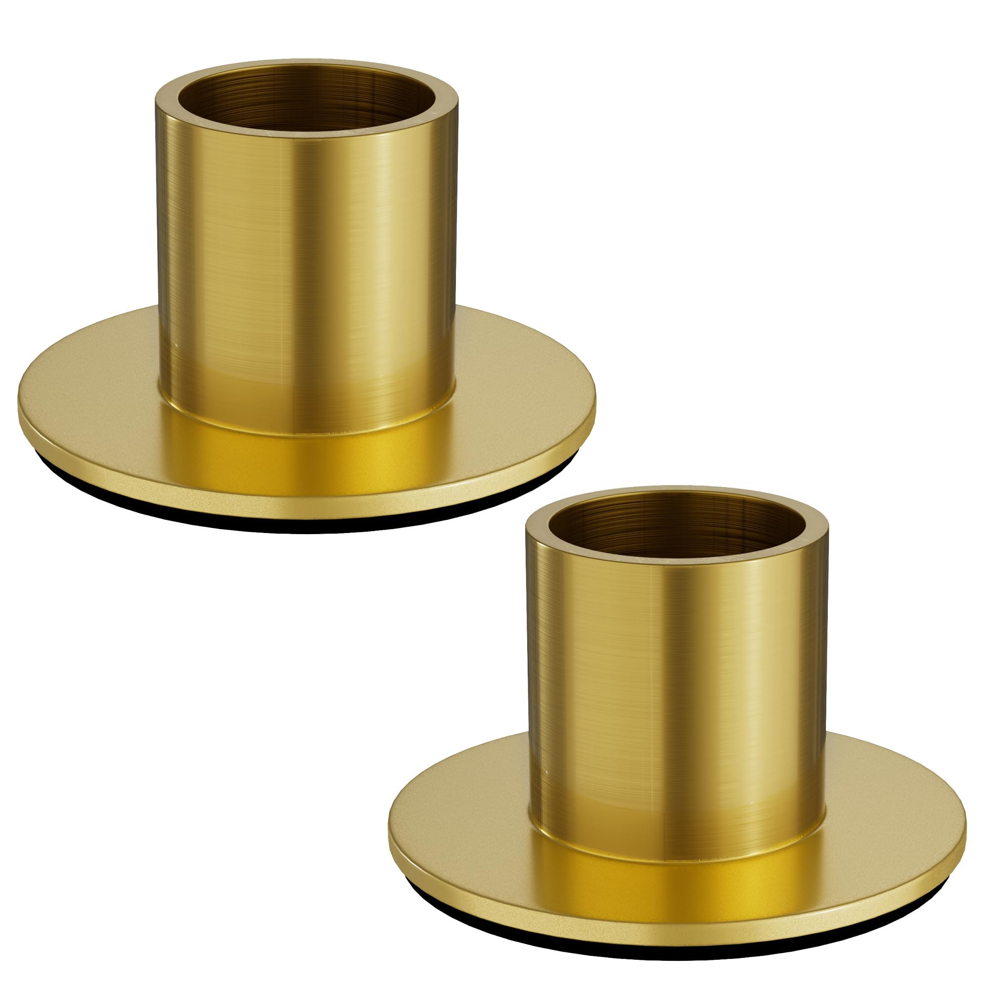 2 Pcs Brass Gold Candlestick Holders, Taper Candle Holders for Table Centerpiece, Festive Christm... | Amazon (US)