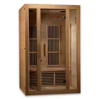 LifeSauna 2-Person Infrared Sauna with 6 Carbon Tech Heaters and Sound System | The Home Depot