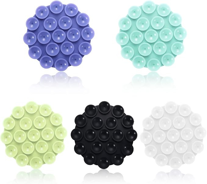 AIEX 5pcs Silicone Suction Cup Phone Holders, Multipurpose Phone Suction Mount for Car Phone Mini... | Amazon (UK)