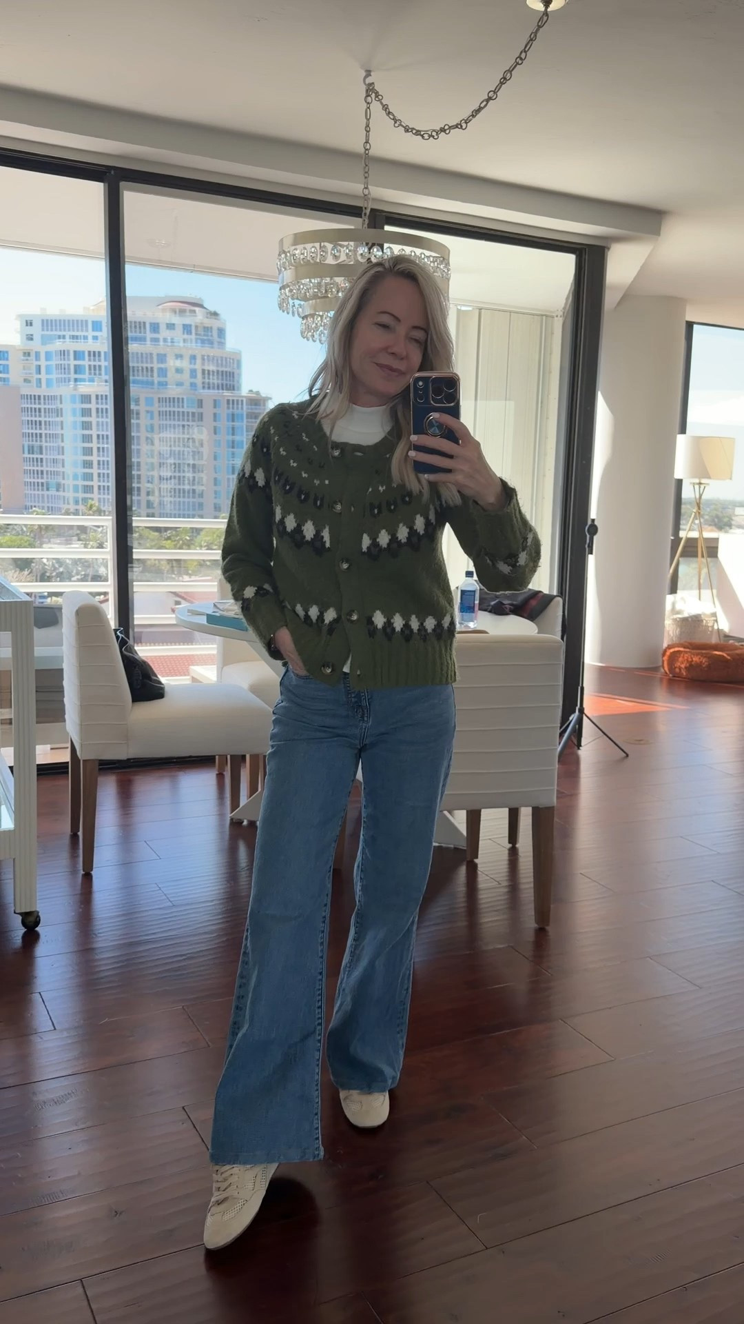 Ootd!  One of the fair isle cardi’a you all loved in a different color combo!

#LTKootd #LTKOver40 #LTKPetite