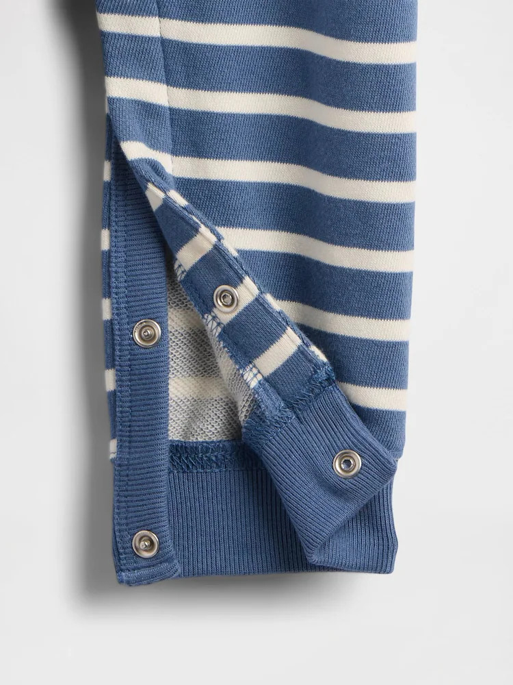 Gap Blue Vintage Soft Varsity Bear Logo Sleepsuit 1 Piece (0-24mths) | Next EU