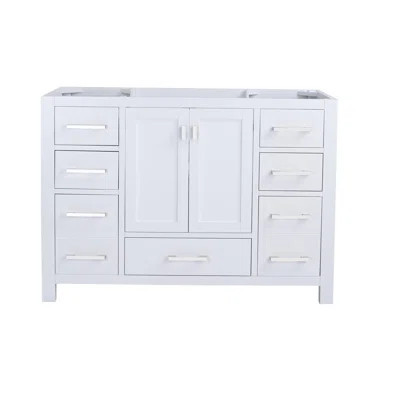 47.1" Single Bathroom Vanity Base only in White | Wayfair North America