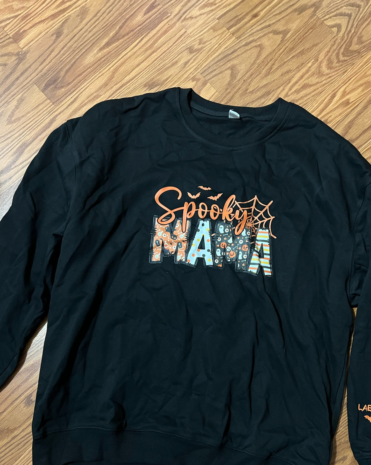 Spooky mama! Love this Halloween fall sweater.  Kids’ names on the sleeve! 

#LTKSeasonal #LTKFindsUnder50 #LTKHalloween