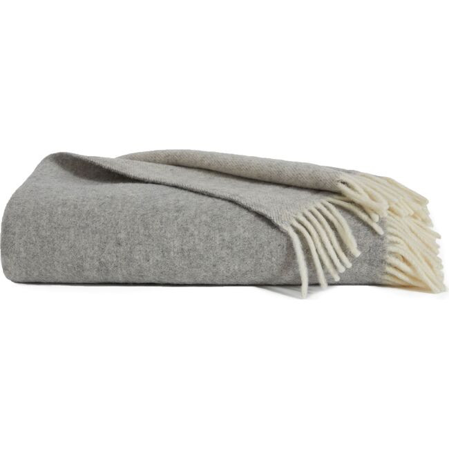 Brooklinen | Pure Wool Throw, Greige (Grey) | Maisonette | Maisonette