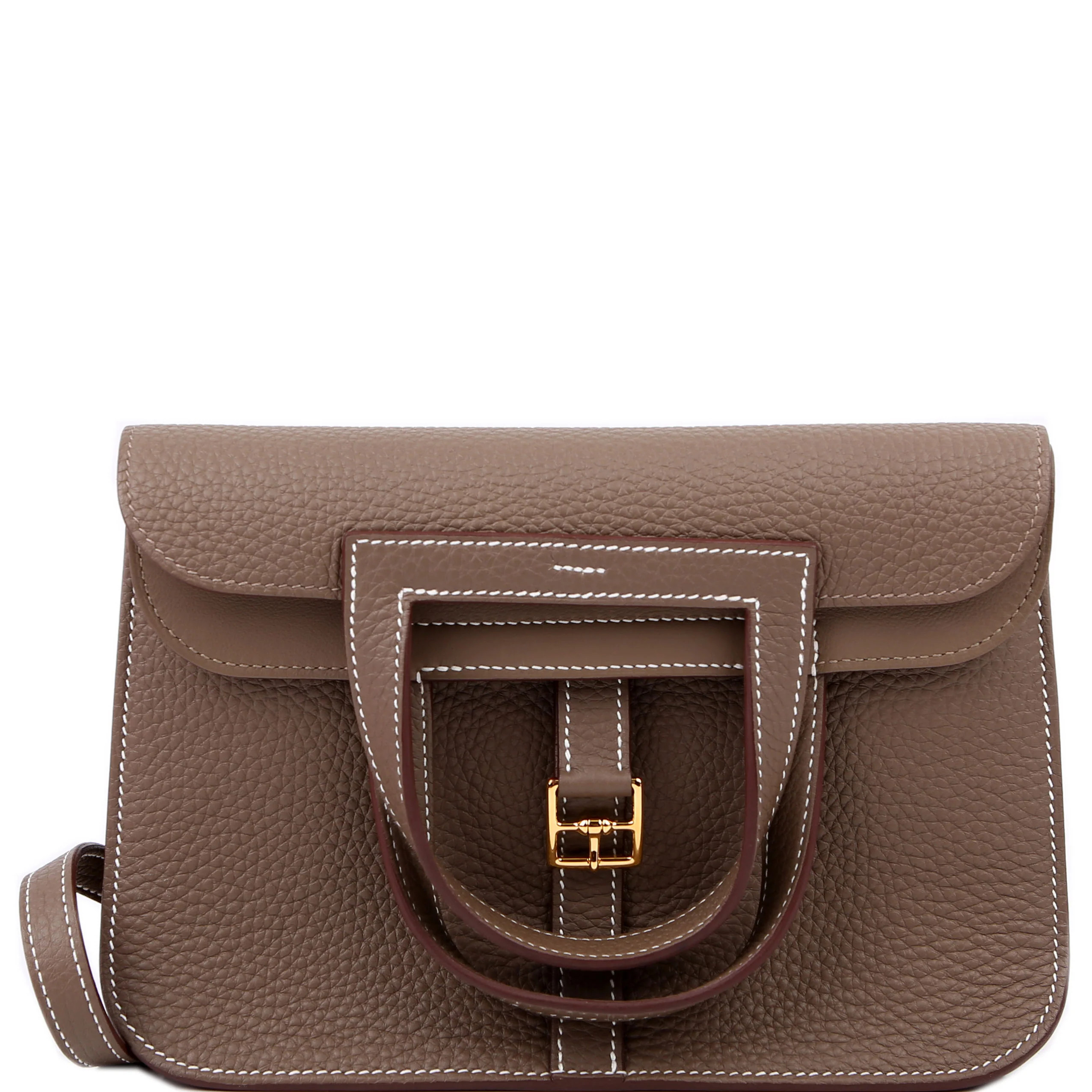 Halzan 25 Clemence Etoupe/Gold | Keeks Designer Handbags