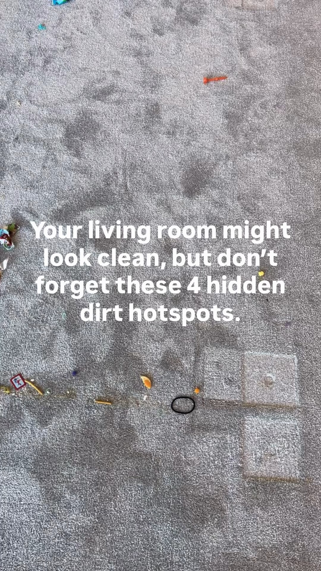 Your living room might look clean, but don’t forget these 4 hidden dirt hotspots.

Sometimes the reason a room still feels dirty—even after you’ve vacuumed and tidied up—is because the mess is hiding in places you don’t see every day.

✔️ Crumbs hiding under couch cushions
✔️ Dirt trapped deep in carpet fibers
✔️ Scuffs and grime on walls and baseboards
✔️ Remote controls touched by everyone but cleaned by no one

These aren’t necessarily tasks to add to your weekly cleaning routine, but they’re worth tackling when you have a little extra time and want your home to feel noticeably fresher.

It’s often the hidden dirt—not the visible clutter—that makes the biggest difference.

Which of these spots could use some attention in your home?

#LTKdayinmylife #LTKmomlife #LTKHome
