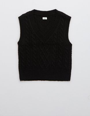Aerie Cableknit Sweater Vest | American Eagle Outfitters (US & CA)