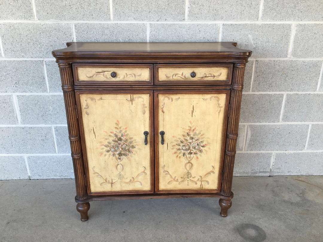 Pulaski Furniture Paint Decorated Island British Colonial Style Console Table (Shipping is Not Fr... | Etsy (US)