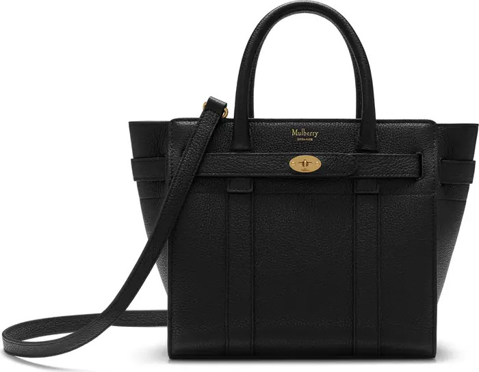 Mulberry Mini Zipped Bayswater Leather Tote | Nordstrom | Nordstrom