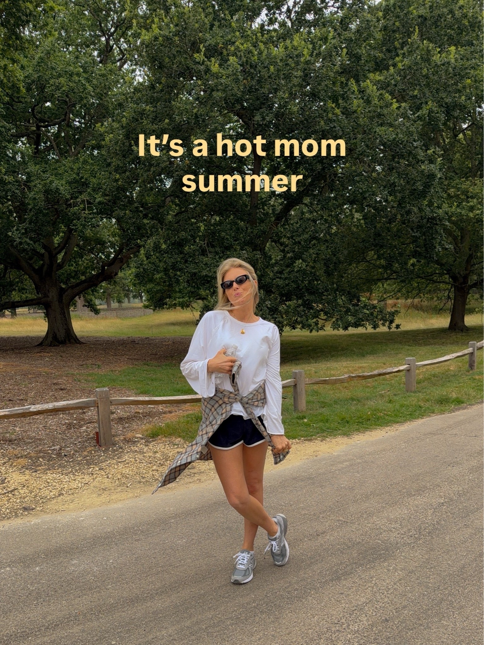 Mum outfit , mom style , easy outfit, activewear, running outfit, hiking , trekking, walking, arket shorts, running shorts, runner shorts, towelling shorts, white long sleeve top, Zara top, grey trainers, new balance

#LTKuk #LTKsummer #LTKfitness