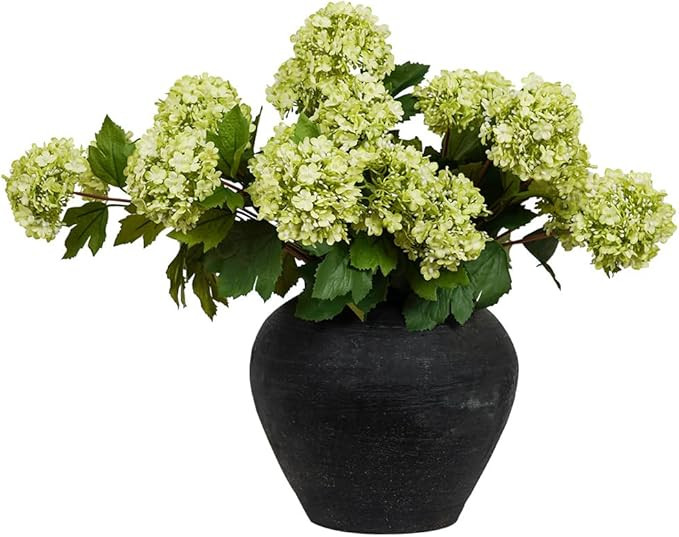 Melorca&Guilla Artificial Flowers for Decoration, 3Pcs 23inch Green Hydrangea Fake Flowers,Faux F... | Amazon (US)